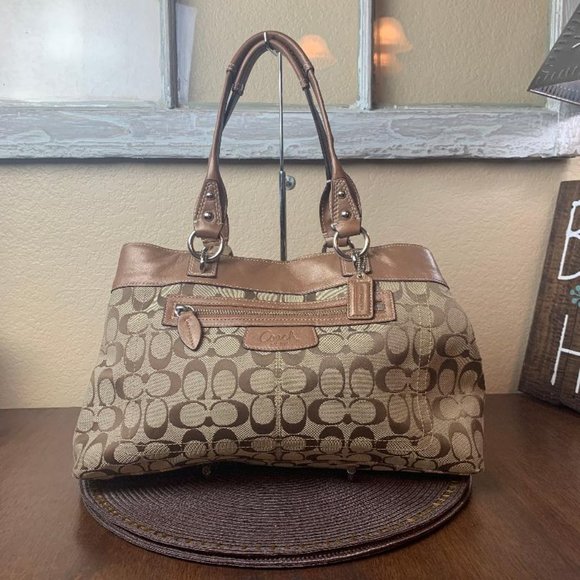 Coach Handbags - Coach Penelope Signature C & Leather Shopper Bag C1089-F15533